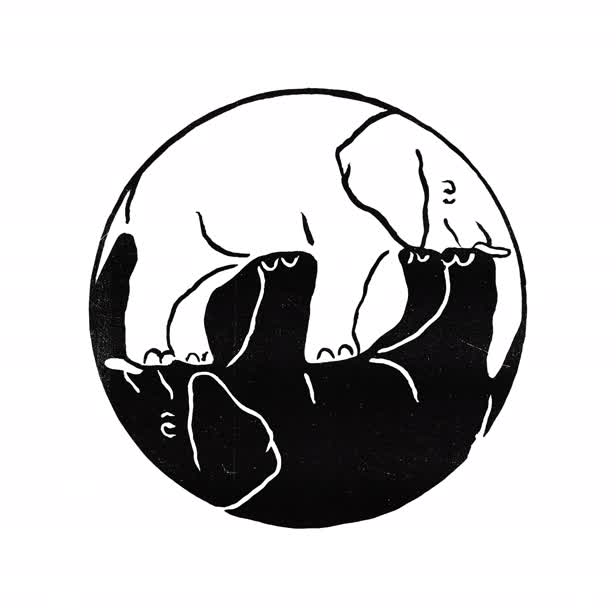 Yin Yang Elephants