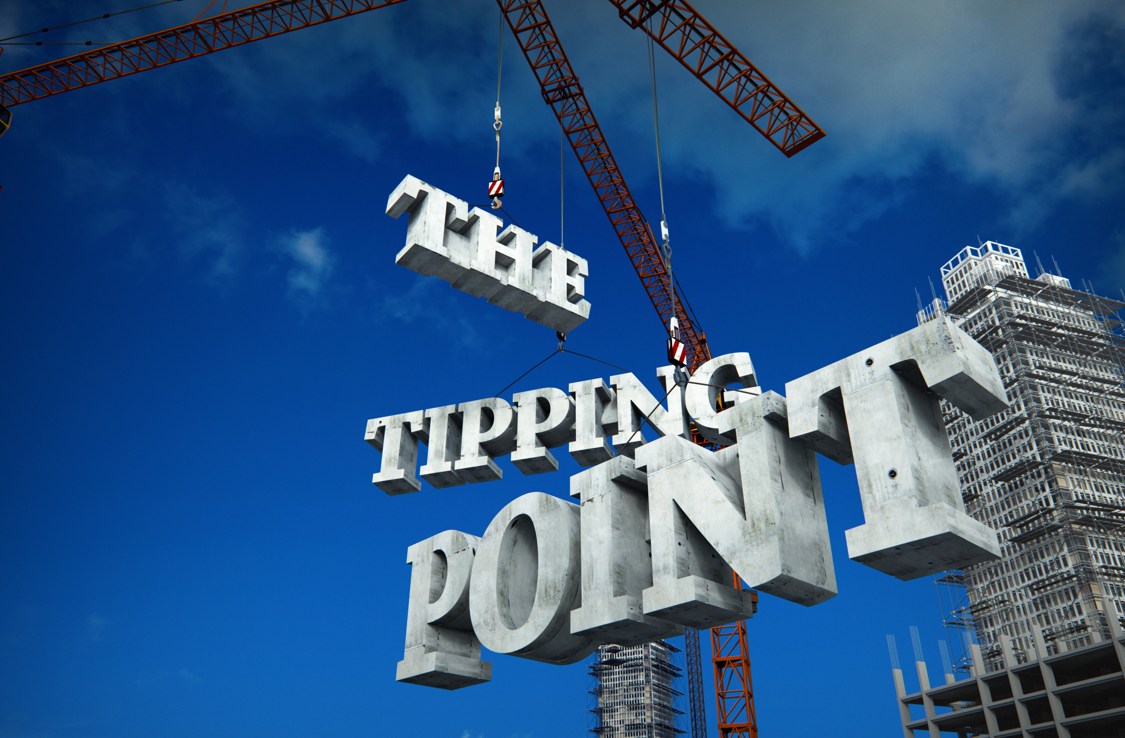 The Tipping Point 3D Type Cranes Building Construction Inside Housing Magazine