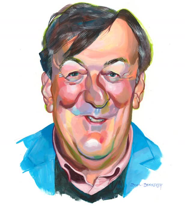 Stephen Fry / Course Demo Painting