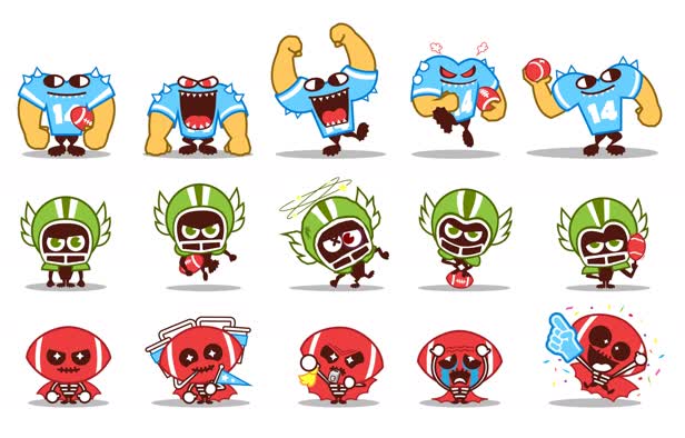 ESPN Superbowl characters