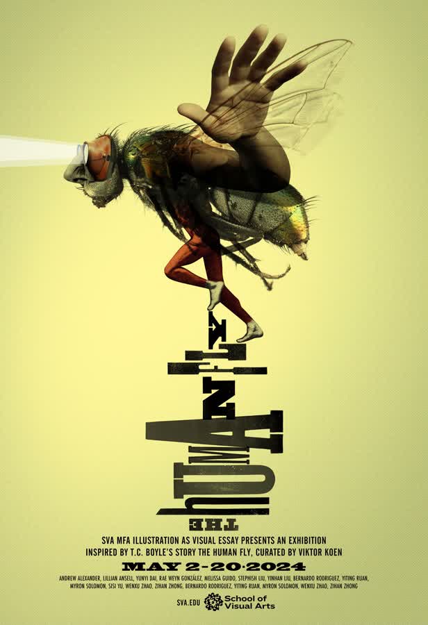 Human Fly exhibition poster / NY School of Visual Arts