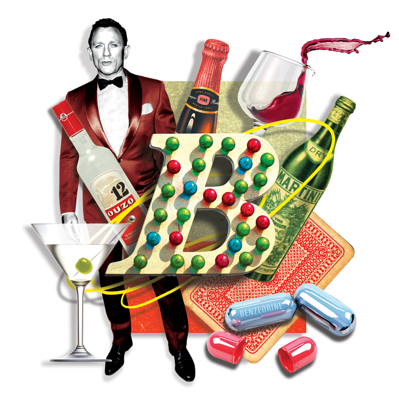 A-Z of James Bond, B is for Booze, LIVE magazine / The Mail