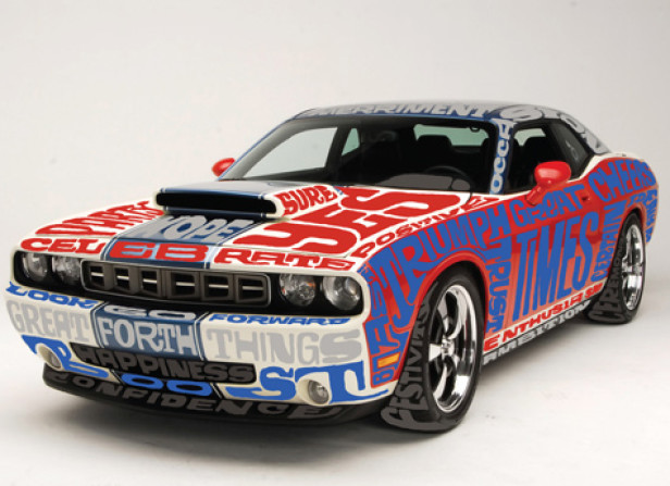 Typographic Muscle Car Design