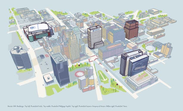 Prudential Newark Map