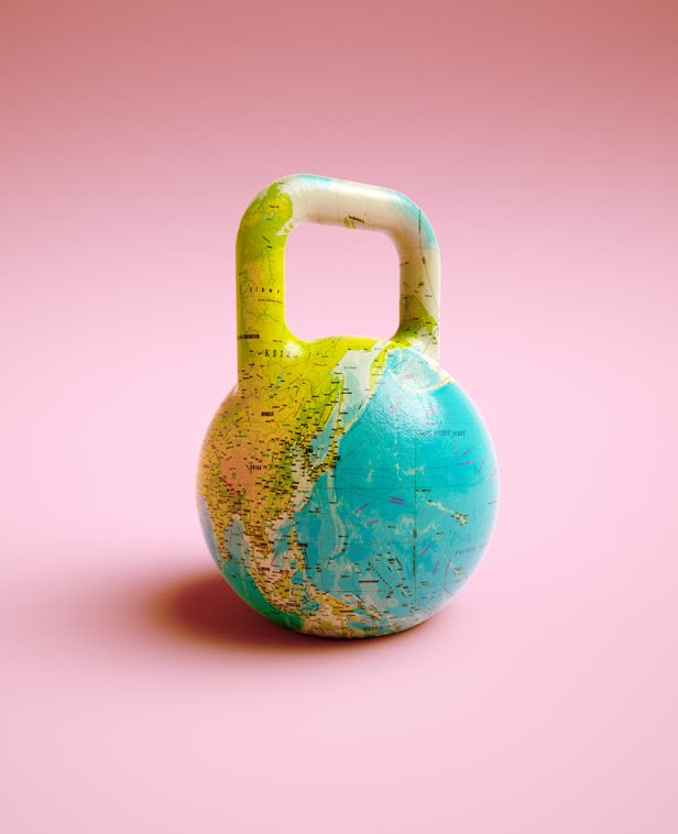 Kettle Weight World Map Men's Health