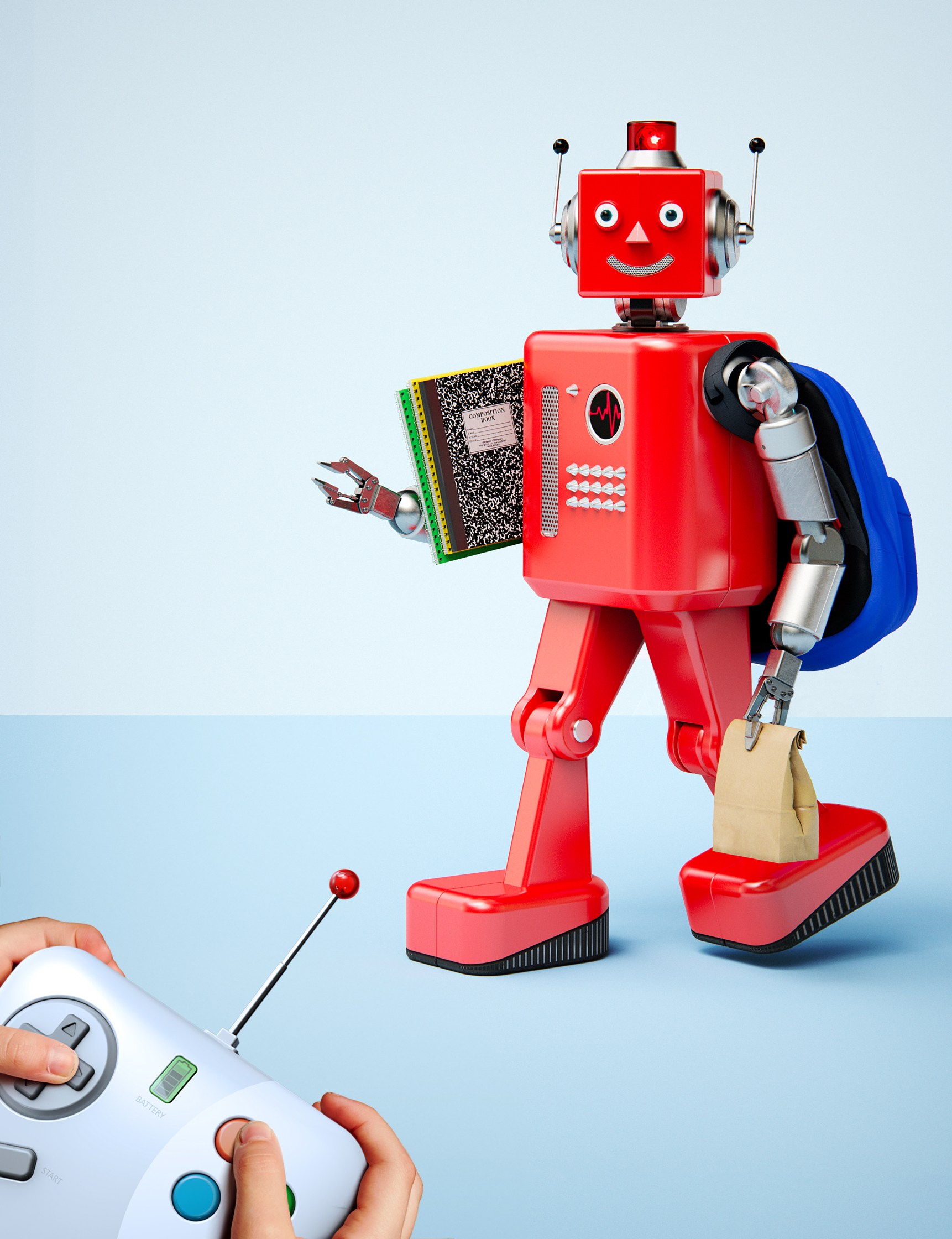Cover Retro Robot Toy School Cincinnati Magazine