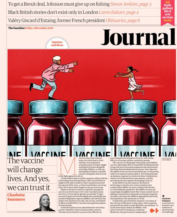 4th December 2020 Cover / The Guardian Journal