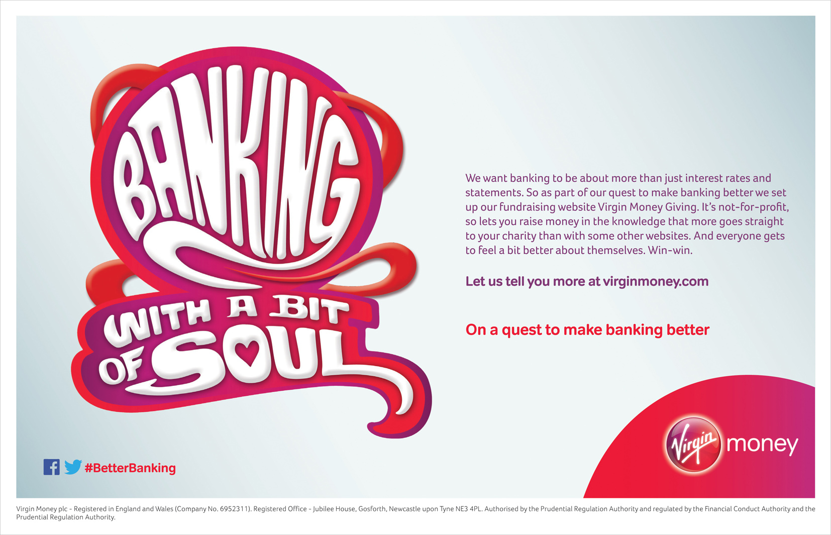 Banking With A Bit Of Soul / Virgin Money