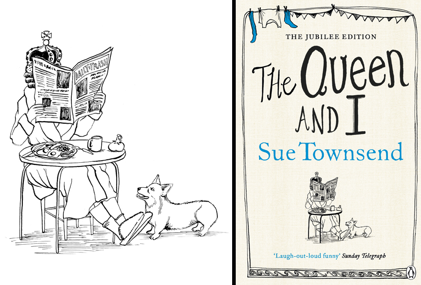 Sue Townsend Cover - The Queen And I