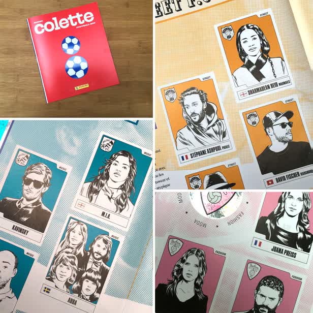 Colette Sticker Illustrations / Panini