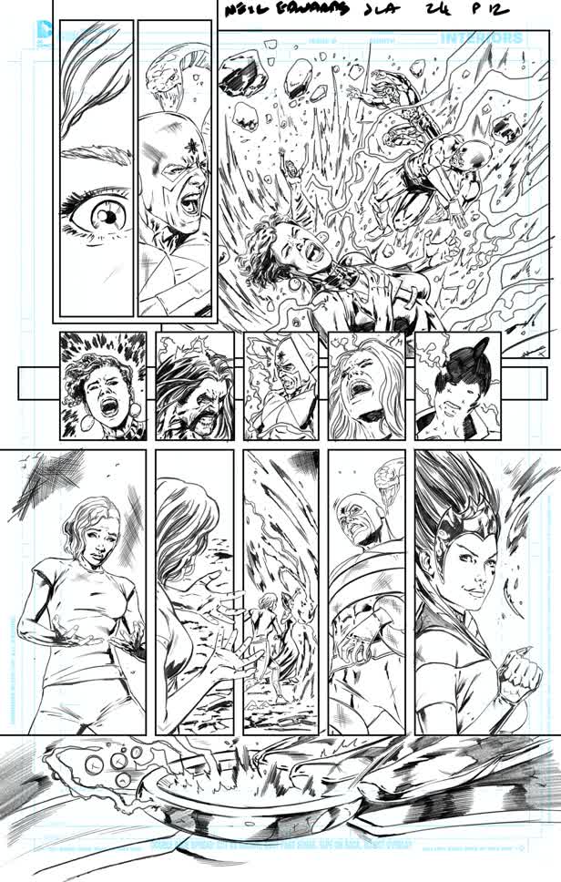 Justice League America 24 /  Pencil Page 12