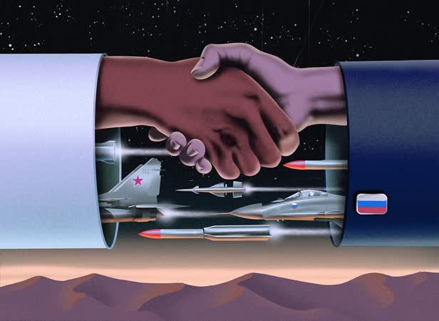Russian military in the Middle East / Majalla Magazine
