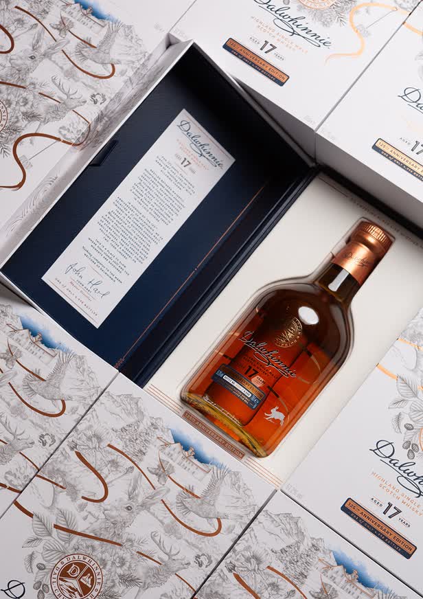 Dalwhinnie 125th Anniversary Whiskey packaging / Bloom London