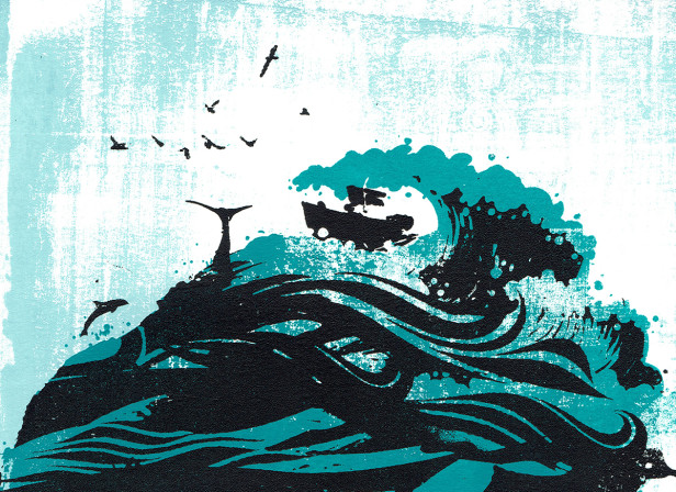 dreaming_of_the_sea_waves_boat_hair_screenprint_katie_edwards_illustration_art.jpg
