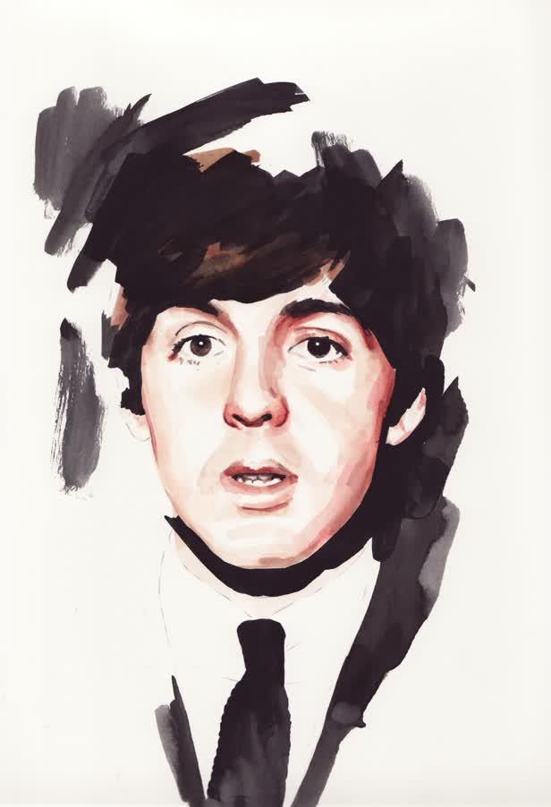 Paul McCartney Watercolour