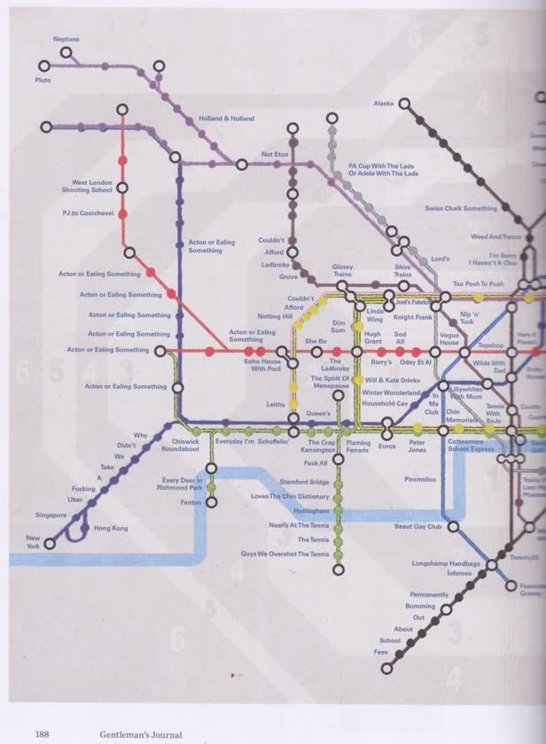 Tube Map / Gentleman's Journal