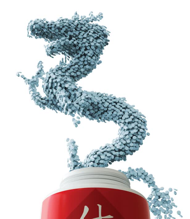 Pill Dragon / Men's Health Magazine