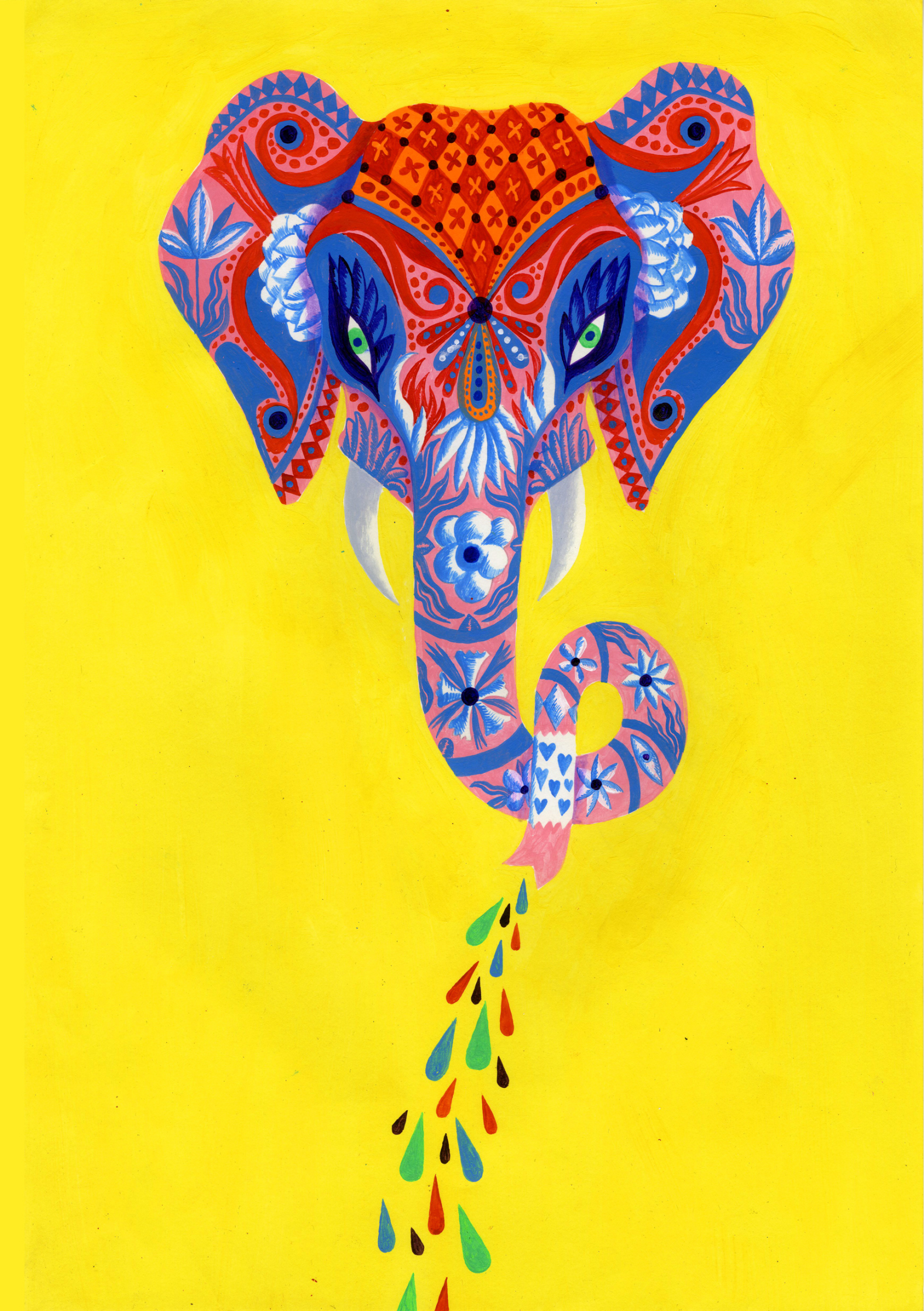 Indian Elephant Art