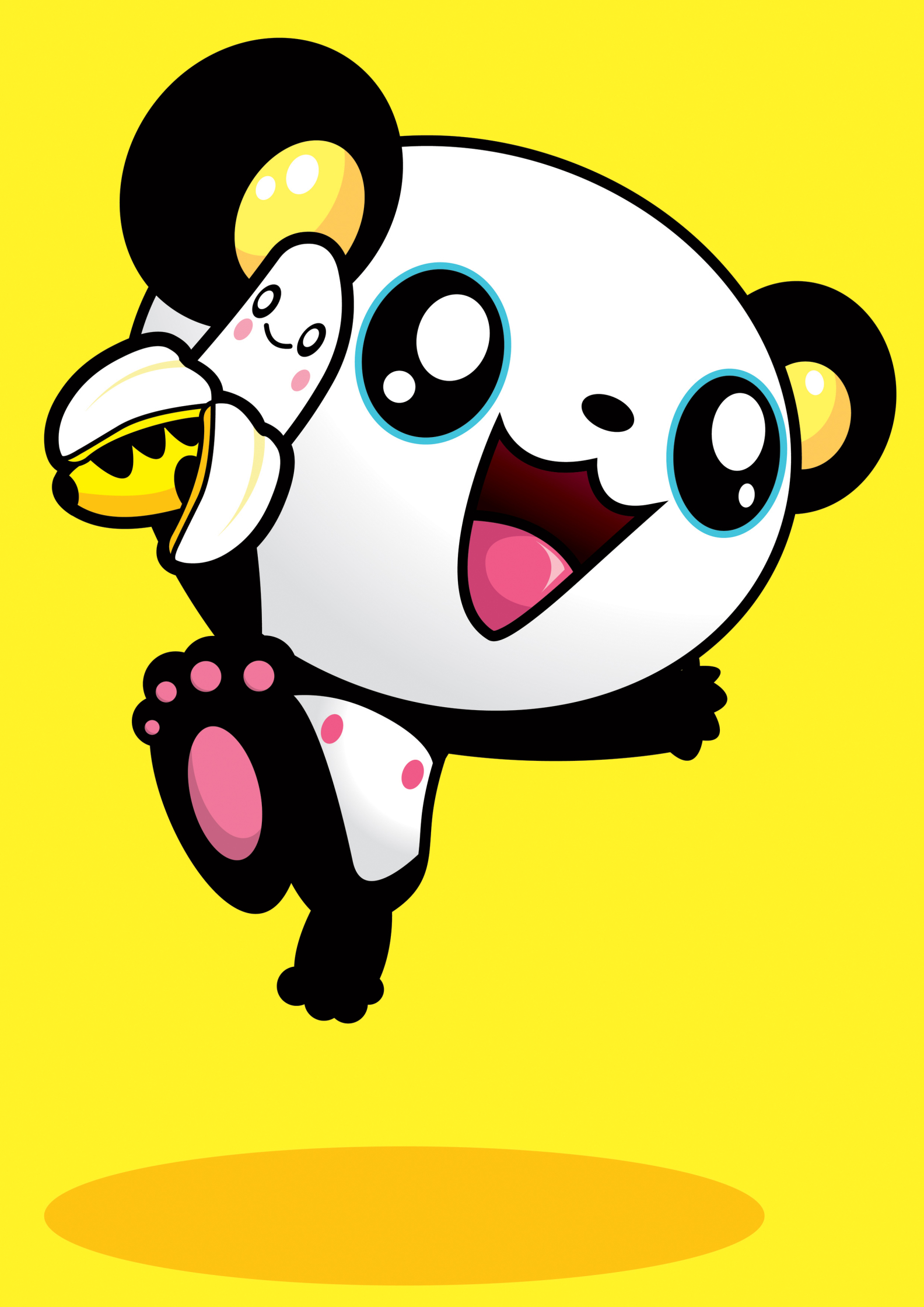 Jumping Panda Character