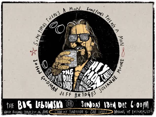 the Big Lebowski Charity Poster