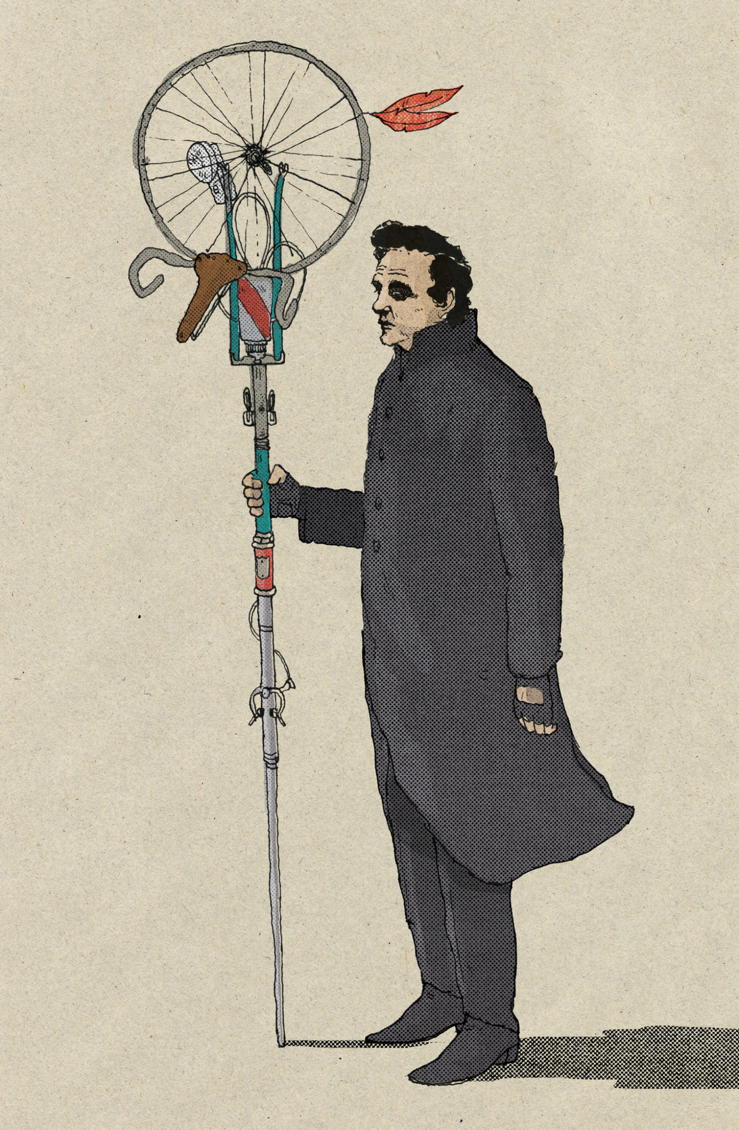 The Man With His Staff