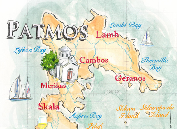 Patmos Literary Map