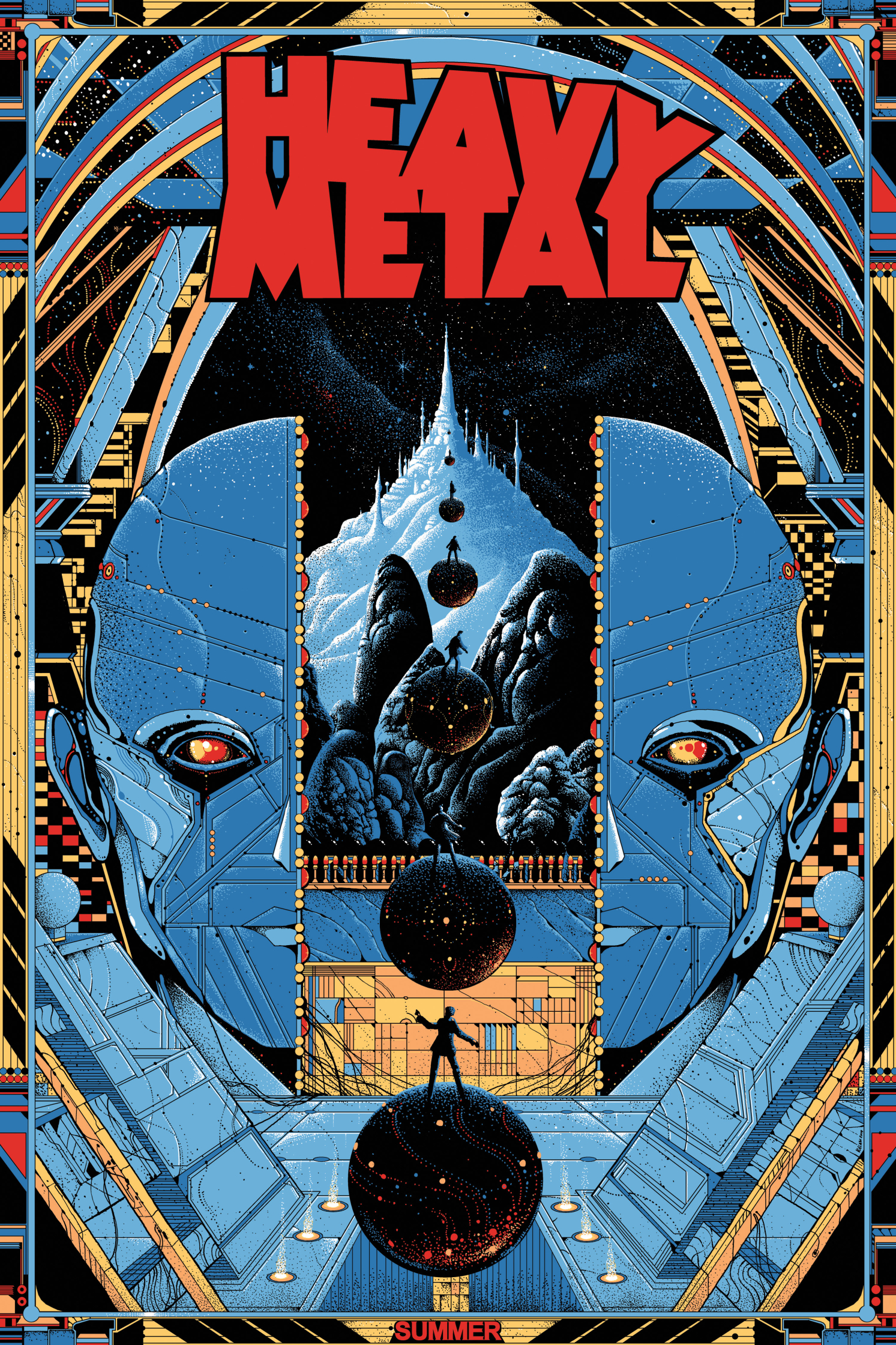 Mondo Heavy Metal Magazine Promo Screenprint Poster