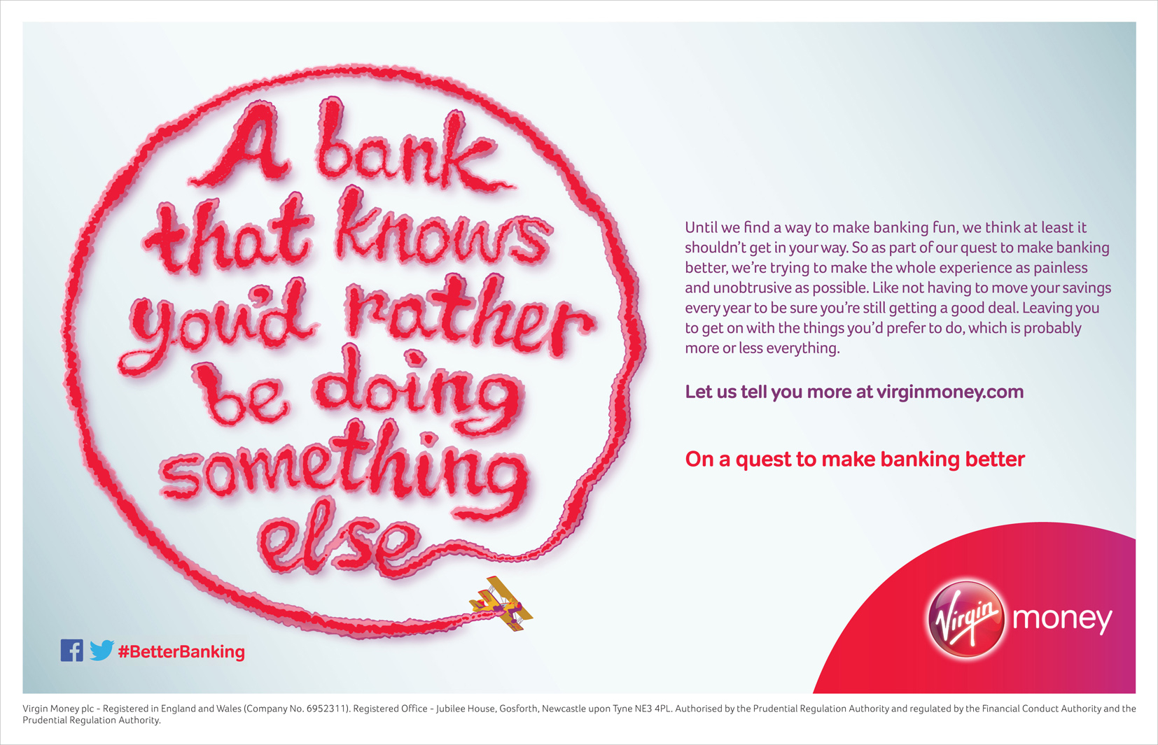 A Bank That Knows You'd Rather Be Doing Something Else/ Virgin Money