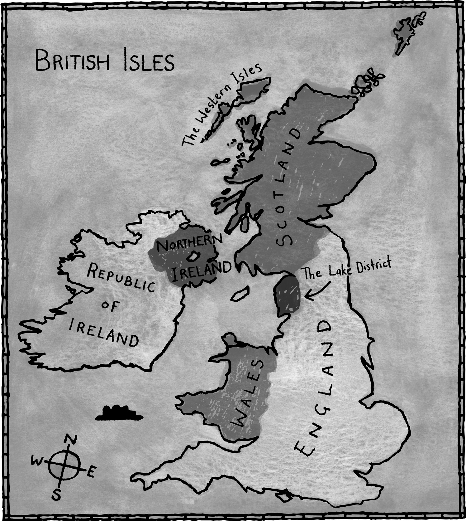The British Isles Map