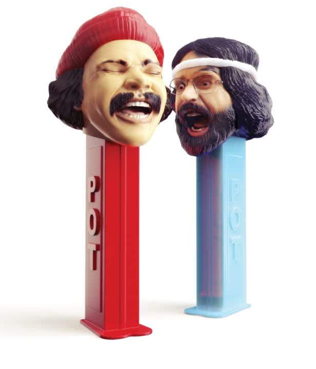 Cheech & Chong Pez Dispenser / Playboy Magazine