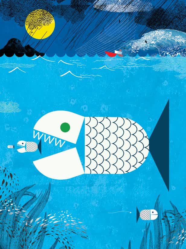 Big Fish Swallows Small Fish / Le Nouveau Magazine