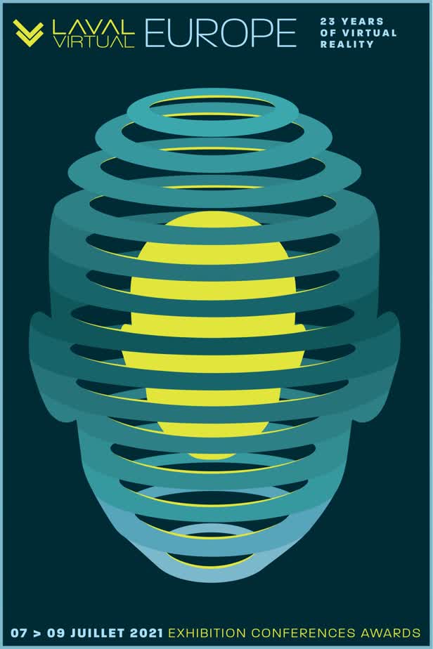 Poster for the International Festival of VR/AR Fields / Hosted by the Laval Virtual France