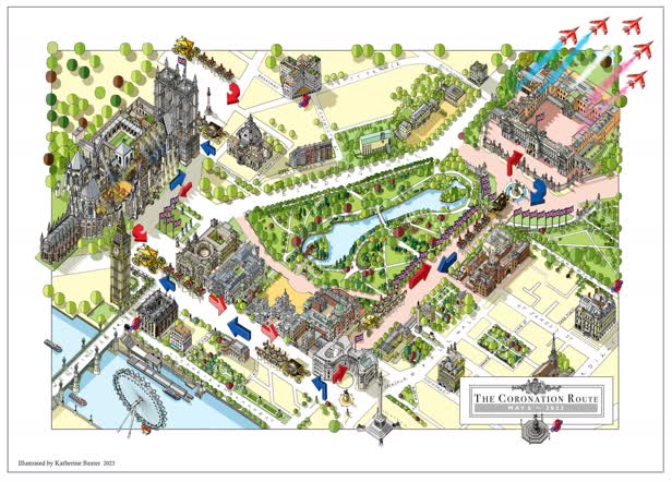 Coronation map / The Radio Times